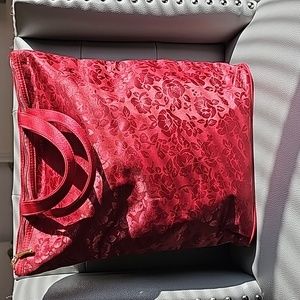 Red Rose Fabric Handbag